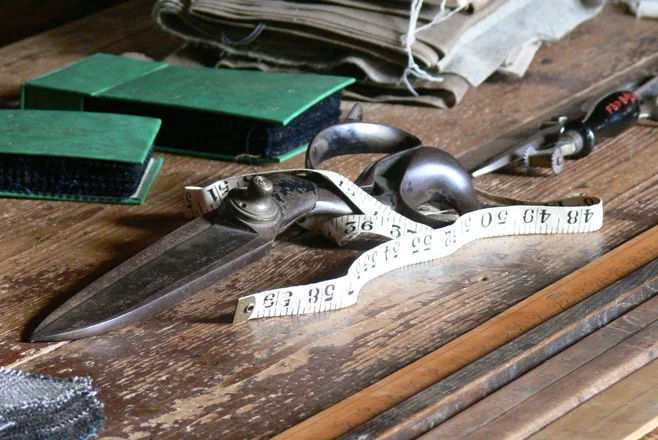 scissors and measuring tape scissors and measuring tape